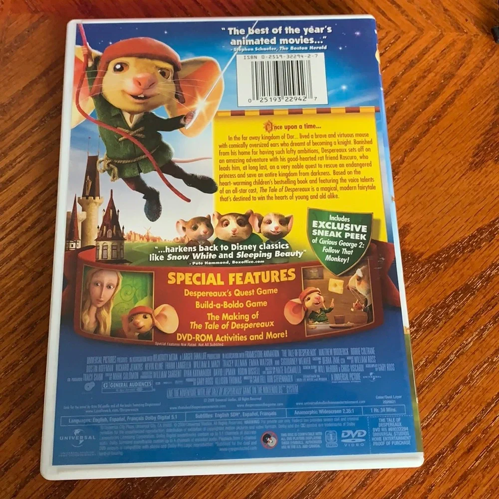 The Tale of Despereaux (DVD) Emma Watson - Used